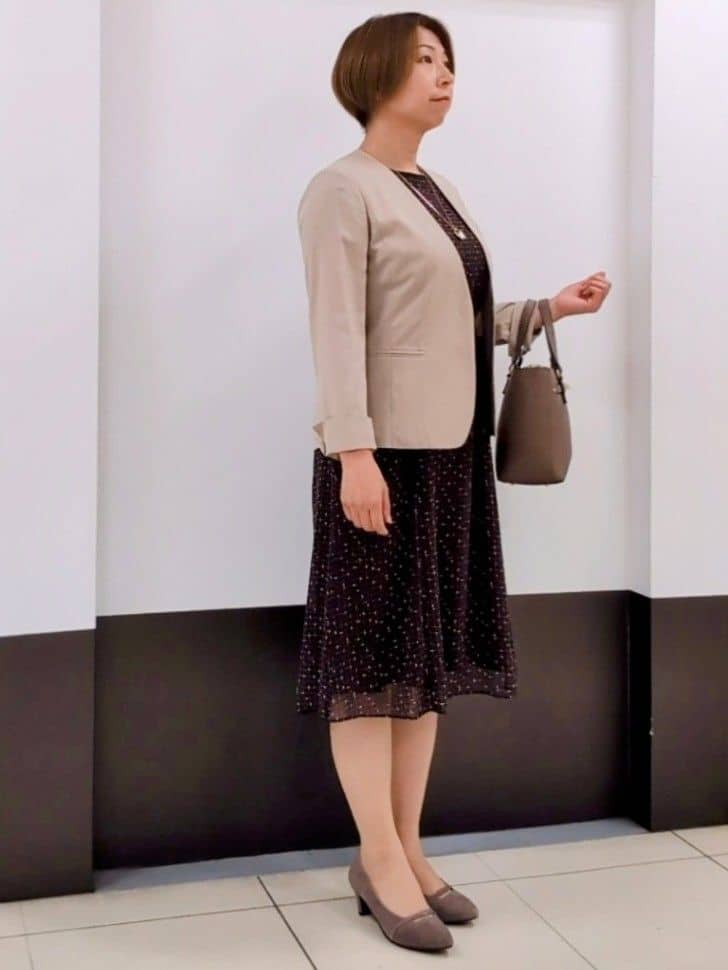 じゅりさんの「Reflect｜【洗える／セットアップ可】ノーカラージャケット」を使ったコーディネート