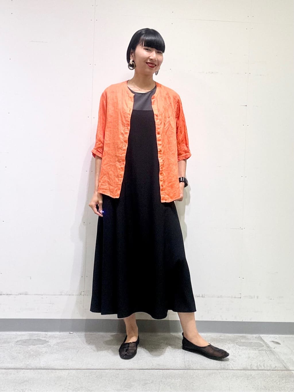 naoさんの「INDIVI｜【UVケア】エアリージョーゼット キャミワンピース」を使ったコーディネート