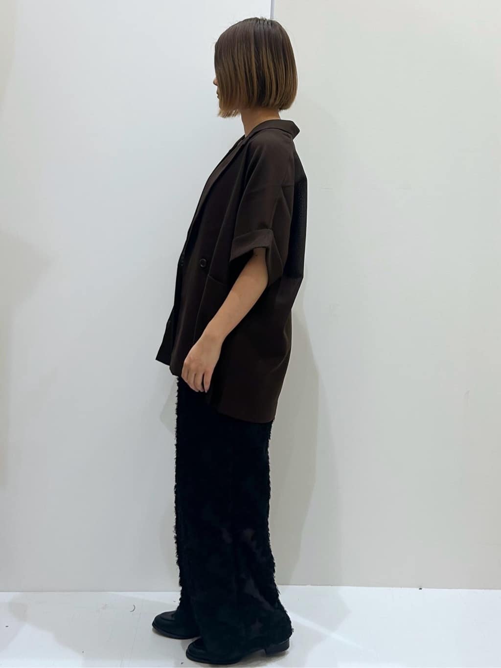 suzukaさんの「OPAQUE.CLIP｜メッシュテーラードジャケット【洗濯機洗い可】」を使ったコーディネート