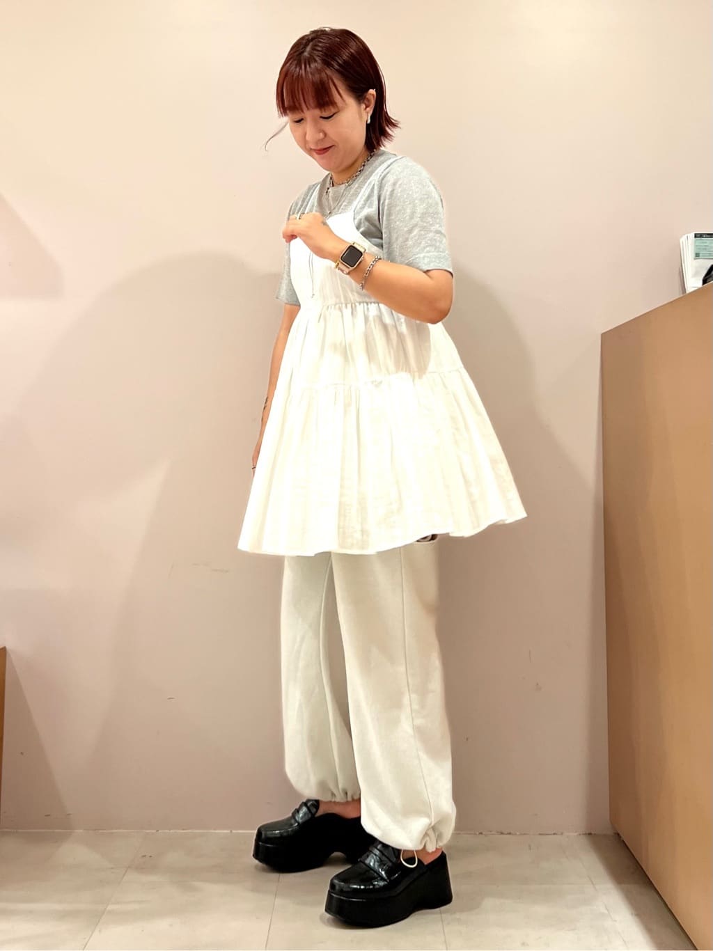 TAKAさんの「ESPERANZA｜厚底サボローファー」を使ったコーディネート