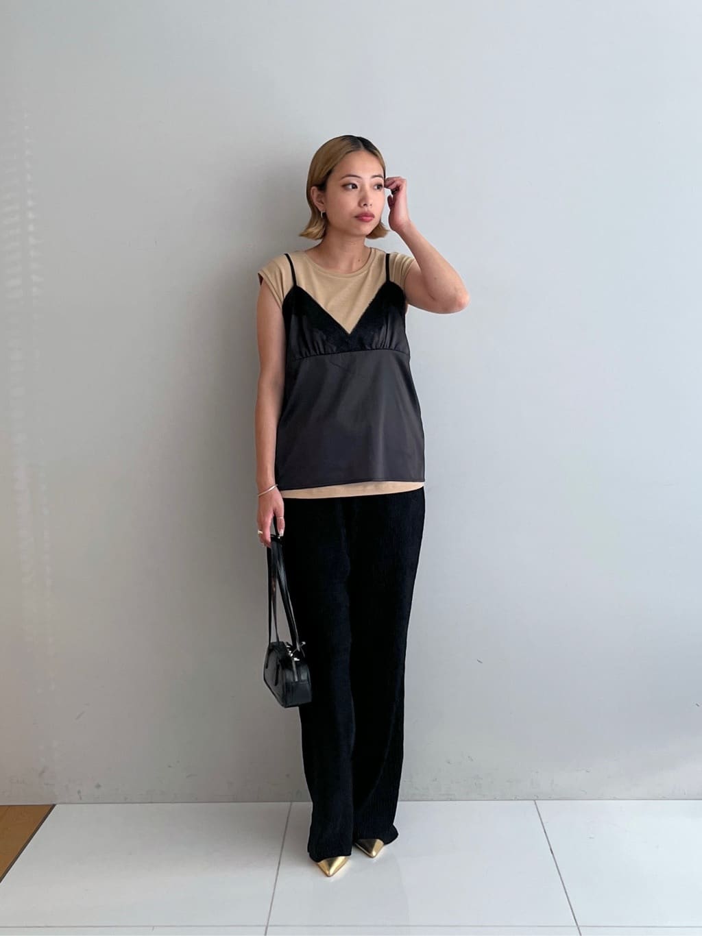 Harukaさんの「INDIVI｜キャミセットカットソー」を使ったコーディネート