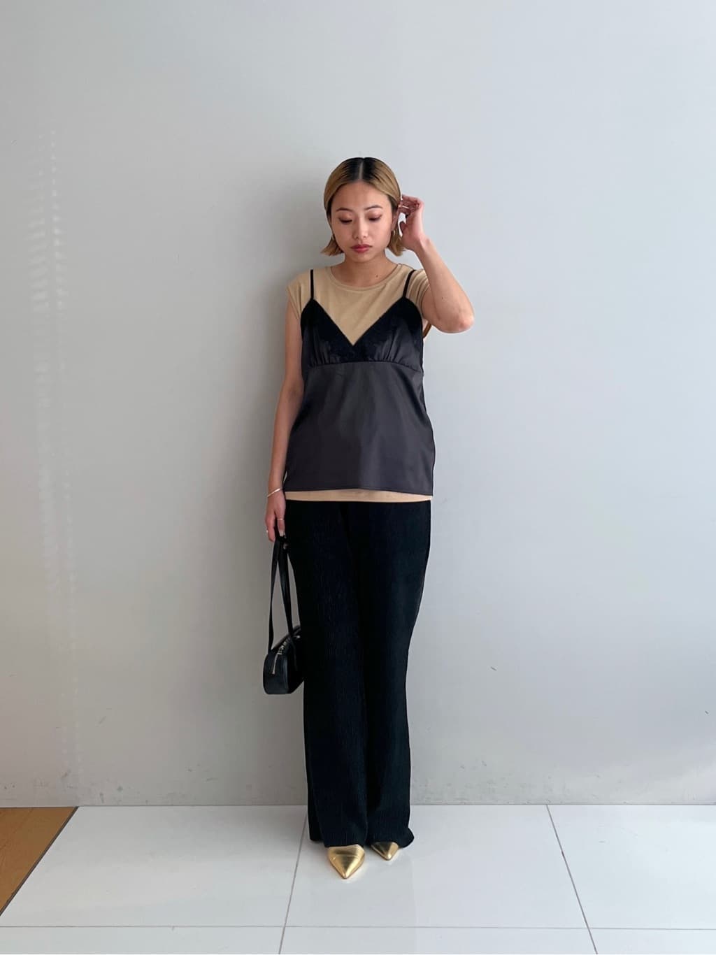 Harukaさんの「INDIVI｜キャミセットカットソー」を使ったコーディネート