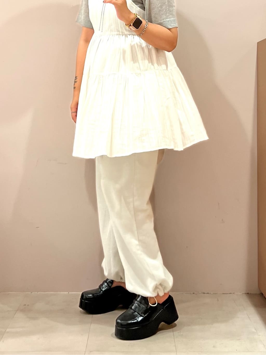 TAKAさんの「ESPERANZA｜厚底サボローファー」を使ったコーディネート