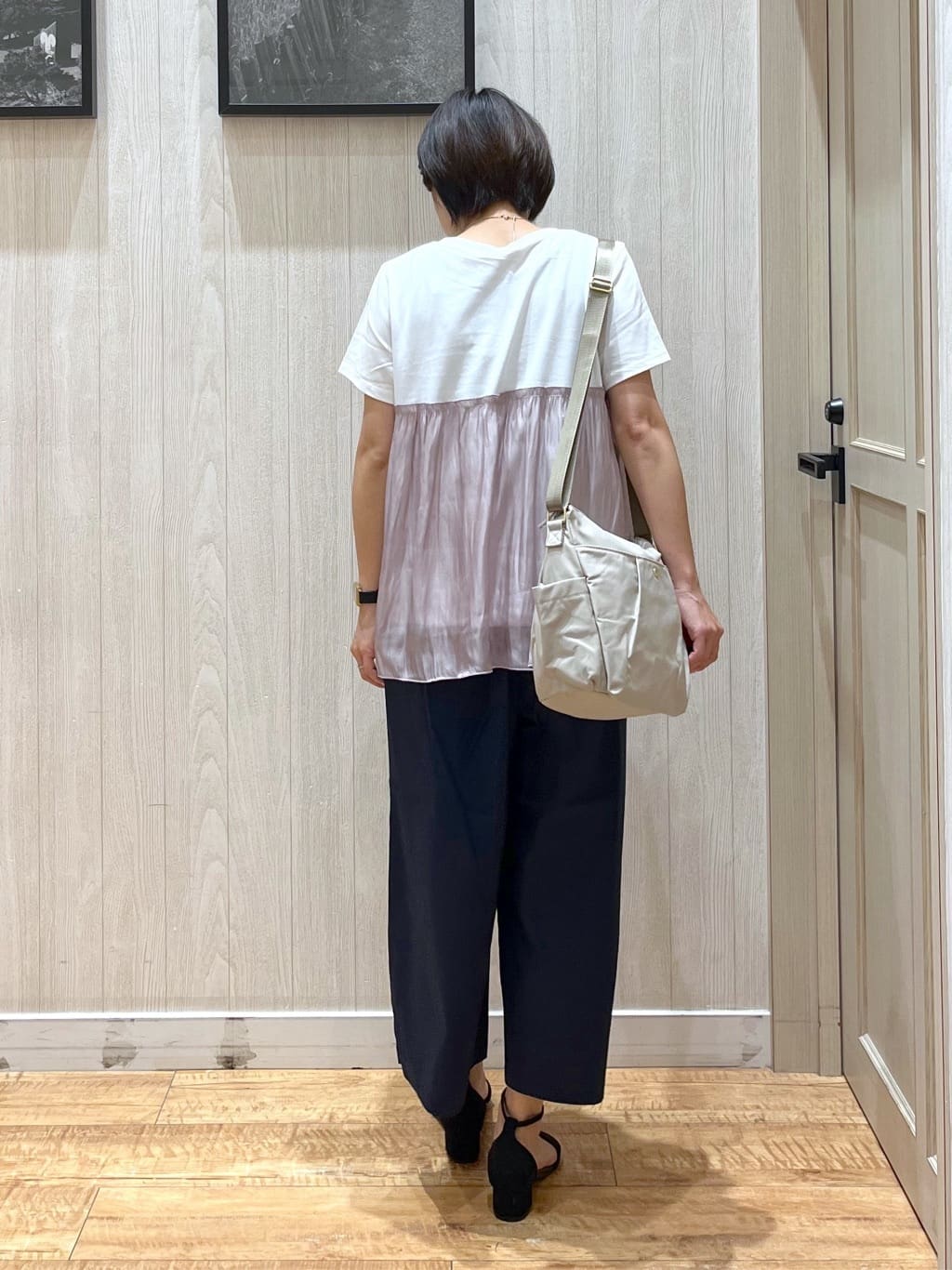 shirayuuuさんの「SHOO･LA･RUE｜【ひんやり/UV】キレイもすっきりも叶える マリン風ガウチョパンツ」を使ったコーディネート