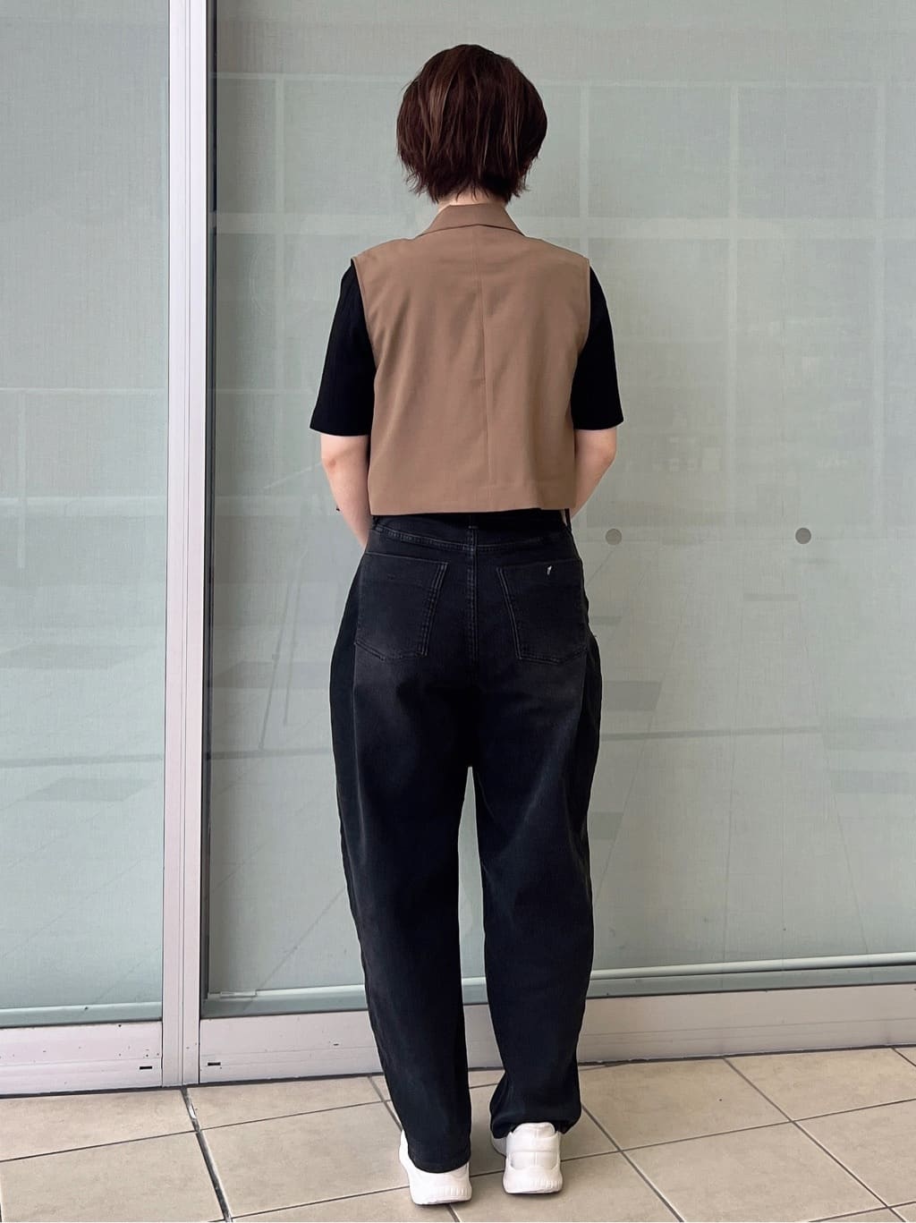 yo-koさんの「OPAQUE.CLIP｜汗染み防止 ボートネックリブカットソー【洗濯機洗い可／抗ピル】」を使ったコーディネート