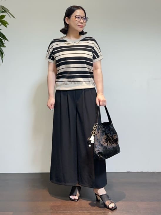 Asamiさんの「UNTITLED｜【ステンレス】カーヴィプレートショートネックレス」を使ったコーディネート