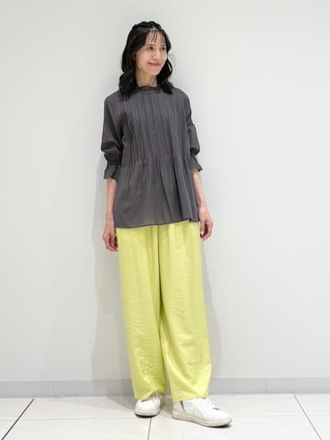 kayoさんの「INDIVI｜【洗える/コットン】ピンタックシアーブラウス」を使ったコーディネート