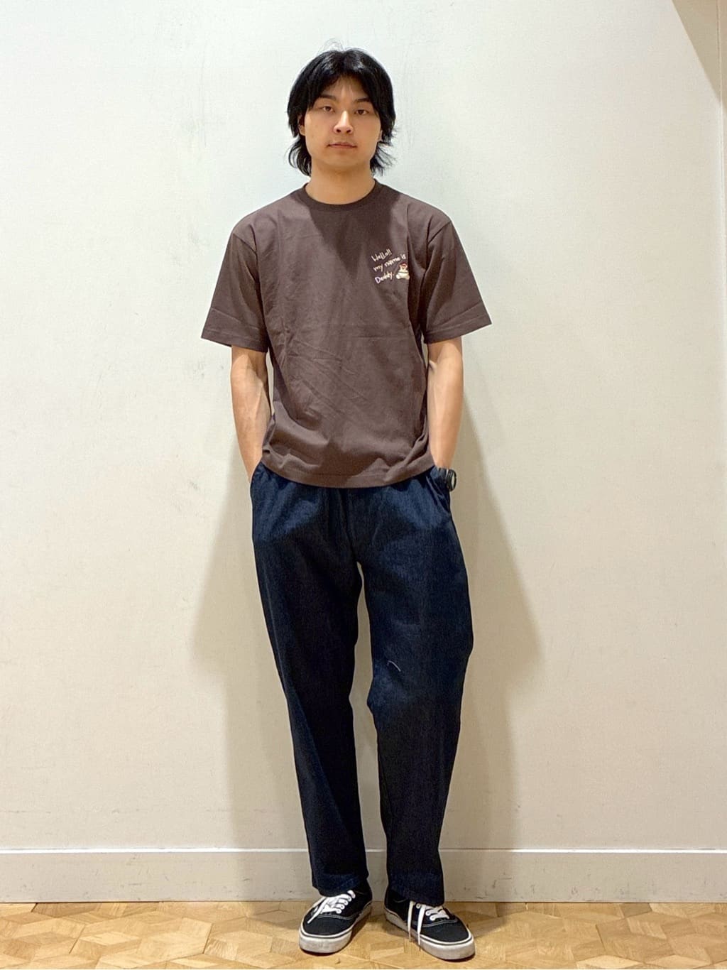 KAZUKIさんの「Dessin｜【ユニセックス・洗える】Deddy刺繍入り オーガニックコットンTシャツ」を使ったコーディネート