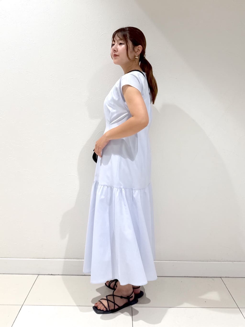 YUUKIさんの「INDIVI｜【1枚でコーデ完成！】タックワンピース」を使ったコーディネート