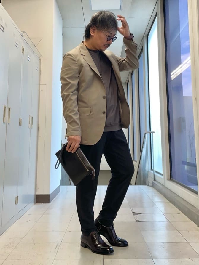 MAKOTO AIさんの「TAKEO KIKUCHI｜【COOL CITY WEAR】アーバンクール ジャケット /接触冷感・吸水速乾」を使ったコーディネート