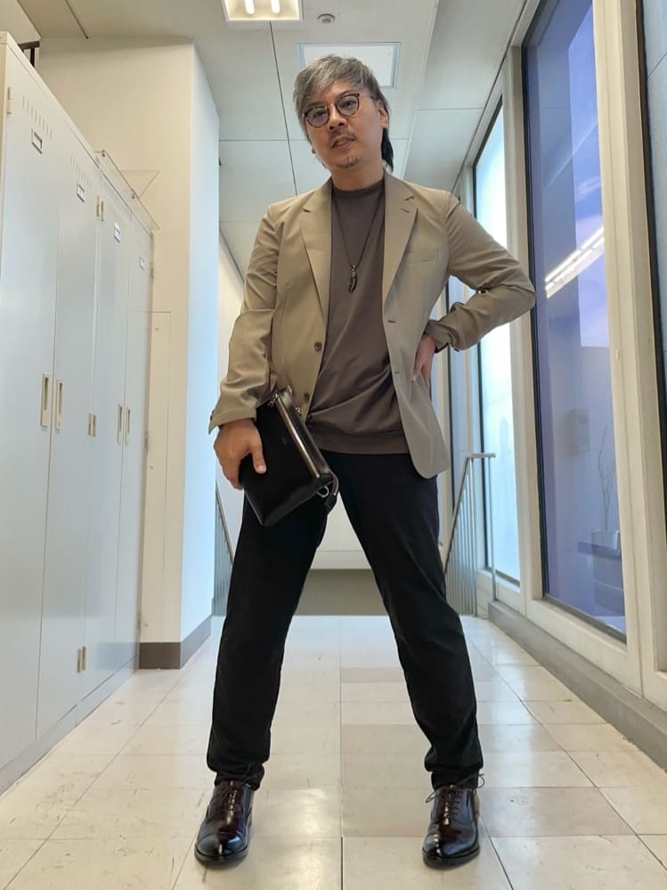 MAKOTO AIさんの「TAKEO KIKUCHI｜【COOL CITY WEAR】アーバンクール ジャケット /接触冷感・吸水速乾」を使ったコーディネート