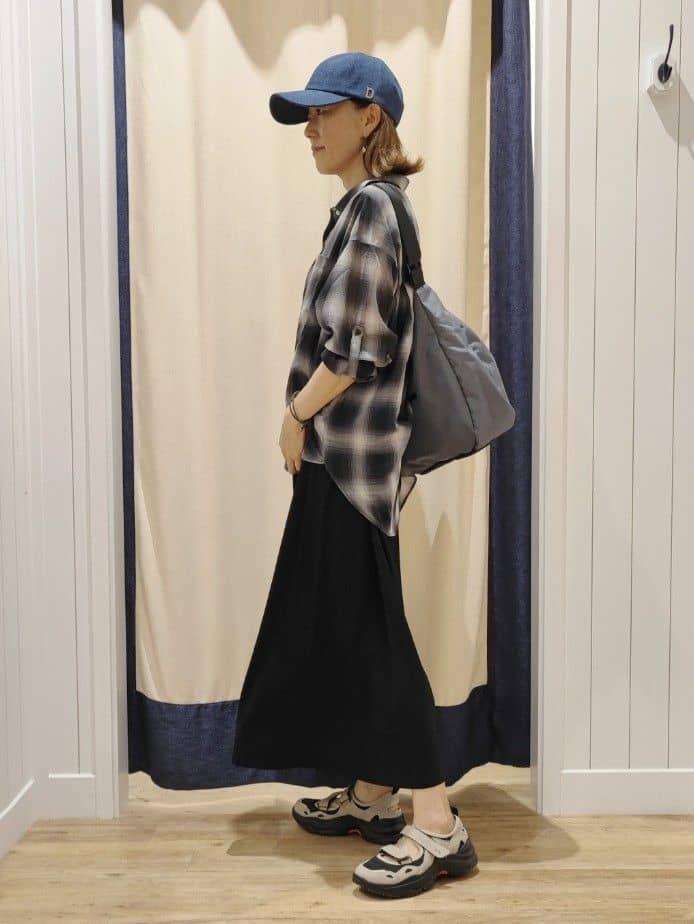toyaさんの「Dessin｜【洗える】シアーオンブレーチェックシャツ」を使ったコーディネート