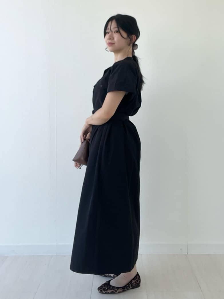 Mori Moriさんの「index｜ダブルポケットシャツワンピース【洗濯機洗い可】」を使ったコーディネート