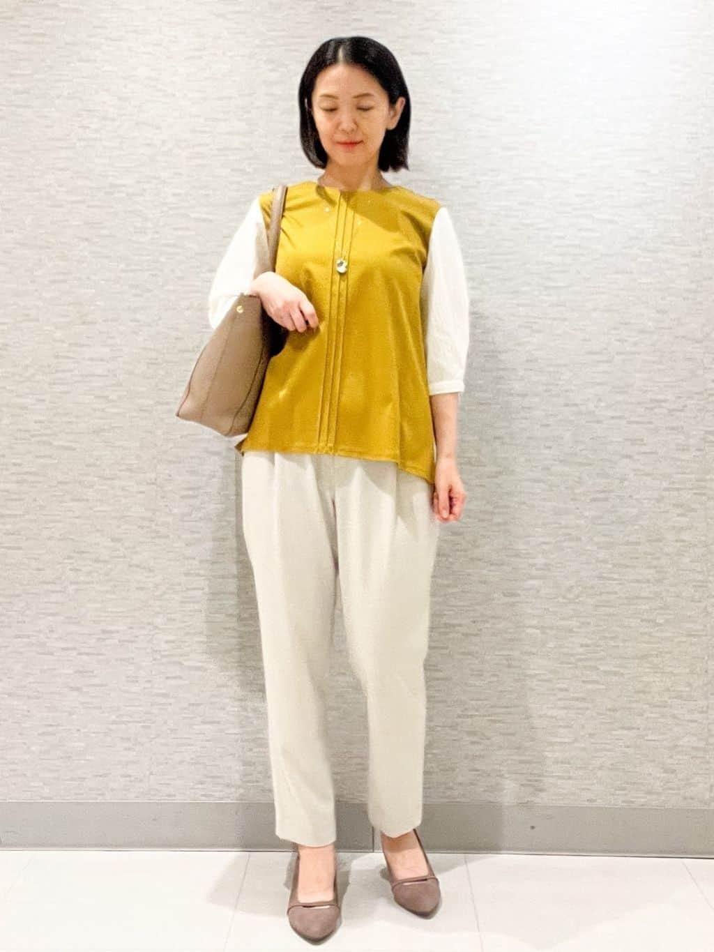 marikoさんの「Reflect｜【体型カバー／腰周りカバー】長め丈プルオーバージャージ」を使ったコーディネート