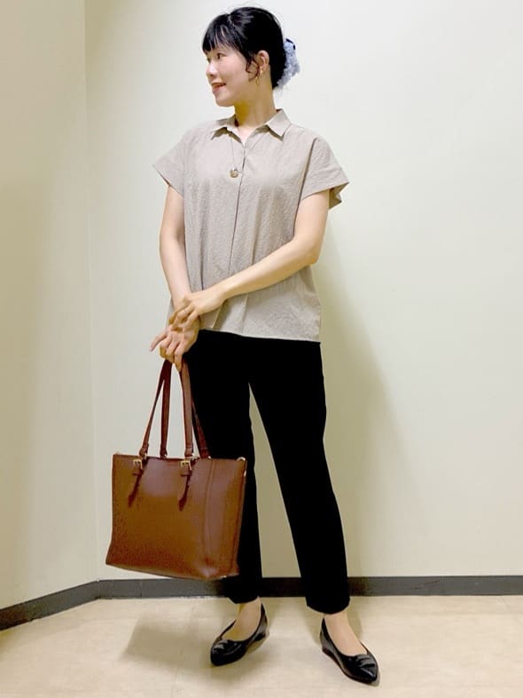  beni_gingerさんの「Reflect｜【私のパンツ／手洗い可】ベーシックテーパードパンツ」を使ったコーディネート