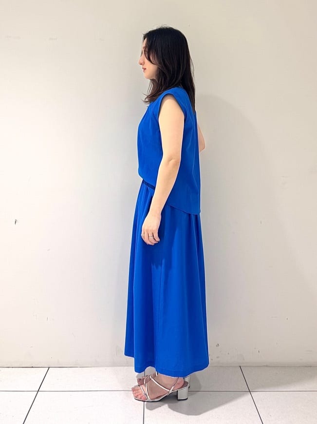 そんさんの「INDIVI｜【クールエアー素材／UVケア／吸汗速乾】エアリータックブラウス」を使ったコーディネート