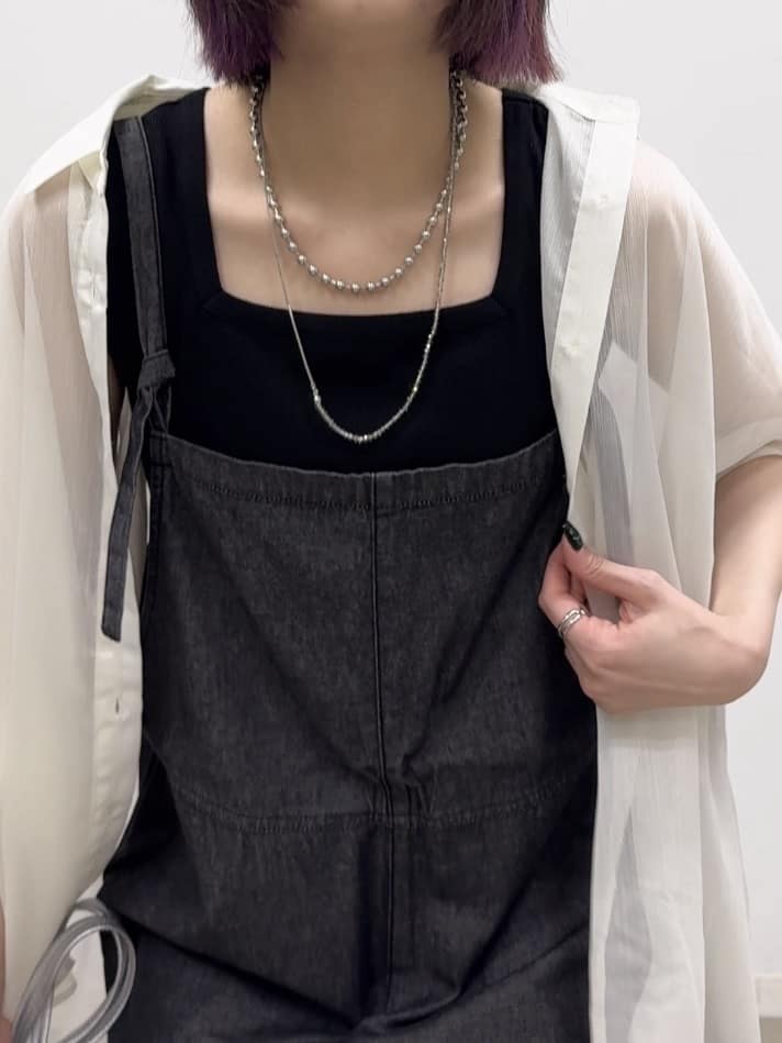 𝐜𝐡𝐢𝐤𝐚さんの「SHOO･LA･RUE｜大人のシアー感 ラメが華やかな楊柳ポンチョシャツ」を使ったコーディネート