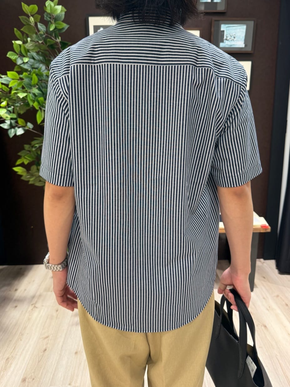 Shoさんの「TAKEO KIKUCHI｜【COOL CITY WEAR】ストライプジャージ ボタンダウンシャツ /接触冷感」を使ったコーディネート