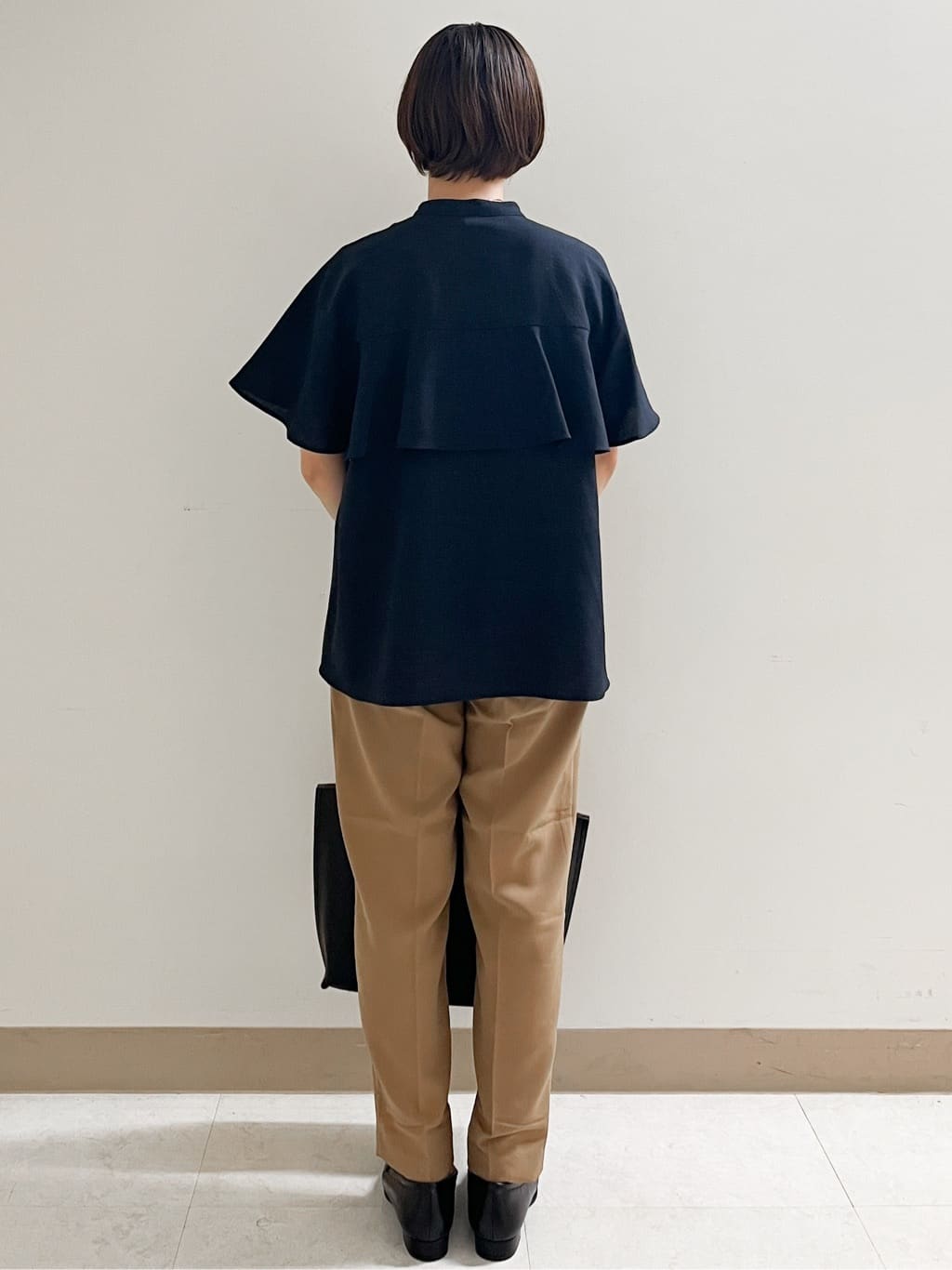あかねさんの「OPAQUE.CLIP｜美脚イージーテーパードパンツ【防シワ／洗濯機洗い可／抗ピル／ストレッチ】《丈が選べる／SS-LLサイ」を使ったコーディネート