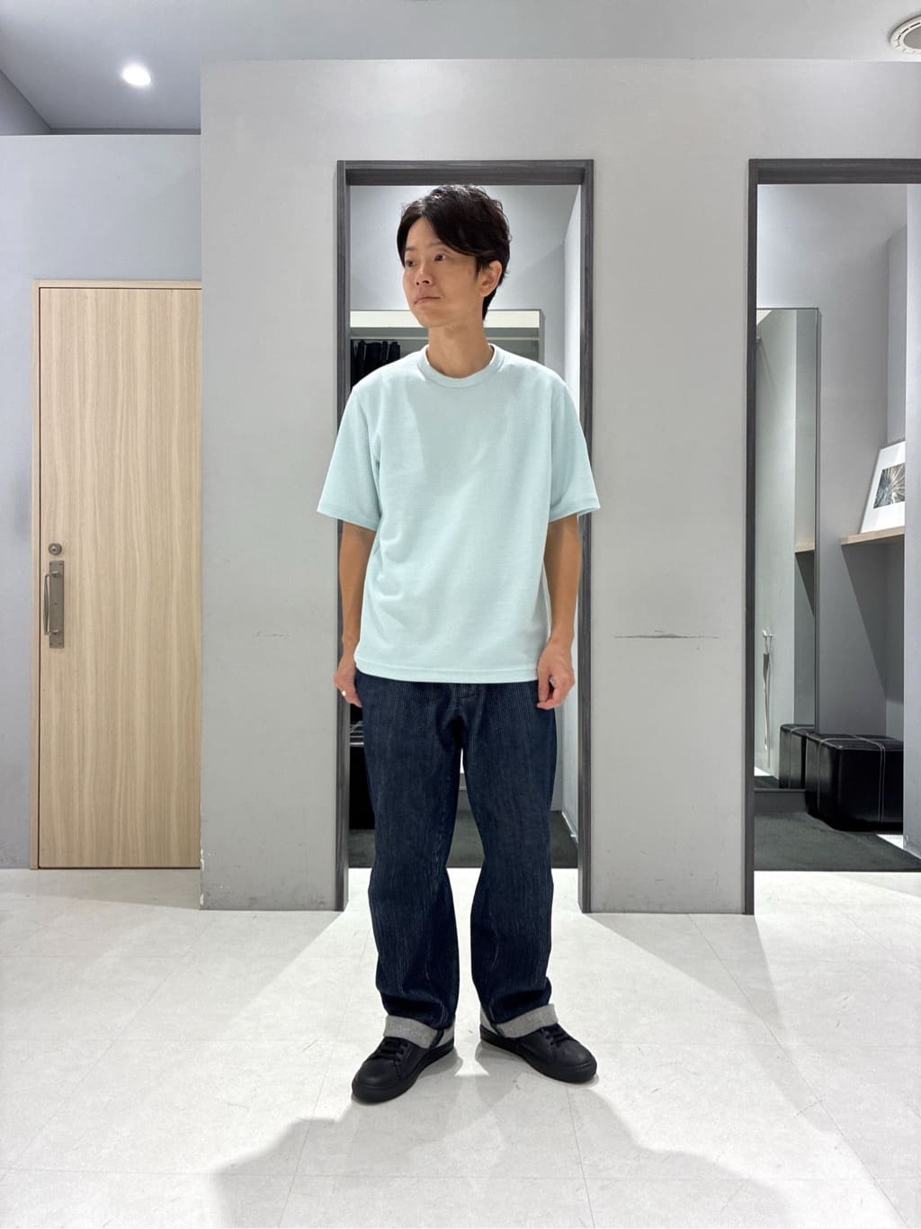 わいずみさんの「TAKEO KIKUCHI｜フルベジタンニンレザー バックパック」を使ったコーディネート