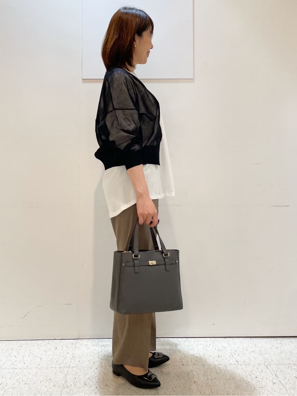めいさんの「Reflect｜【マシンウォッシュ可】リネンライクフレアパンツ」を使ったコーディネート