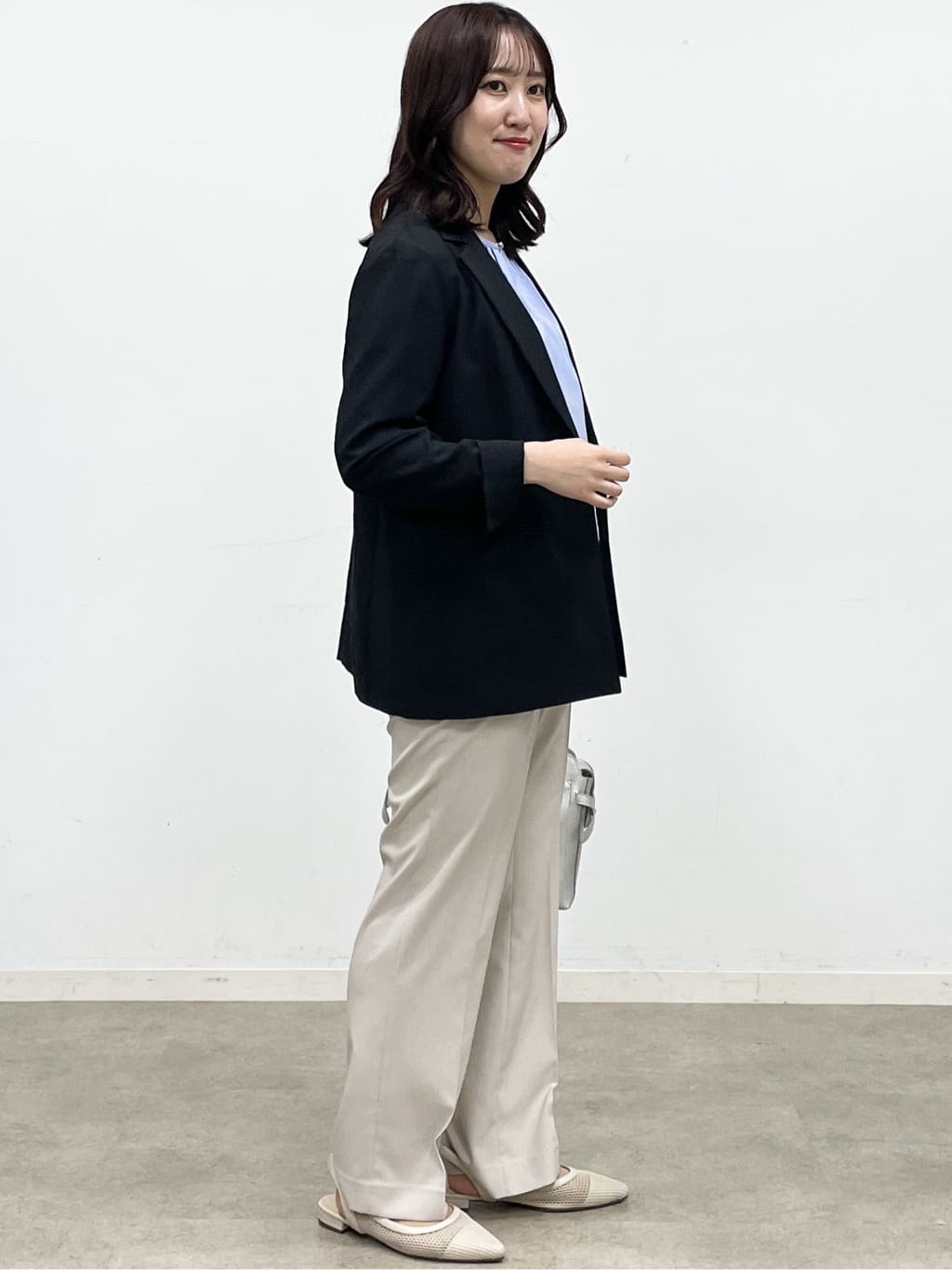 yukariさんの「Reflect｜【マシンウォッシュ可】リネンライクフレアパンツ」を使ったコーディネート