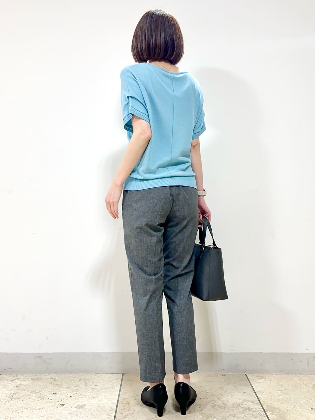 イト子さんの「Reflect｜【選べる7色◎／手洗い可／二の腕カバー】半袖ニット」を使ったコーディネート