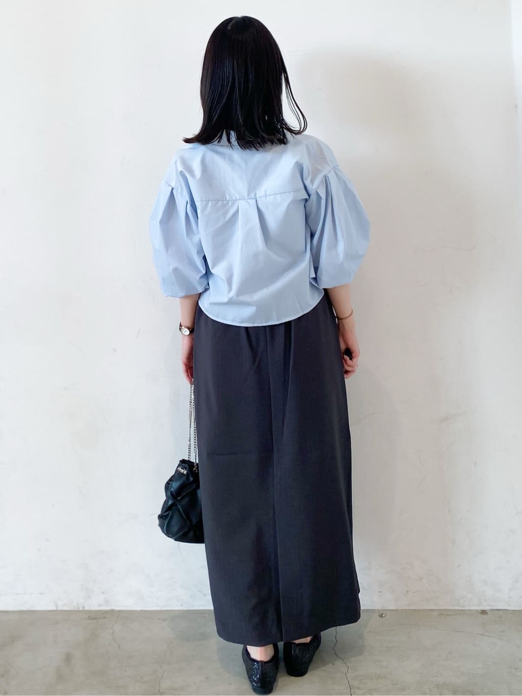 haruさんの「OPAQUE.CLIP｜バルーンスリーブシャツ【洗濯機洗い可】」を使ったコーディネート