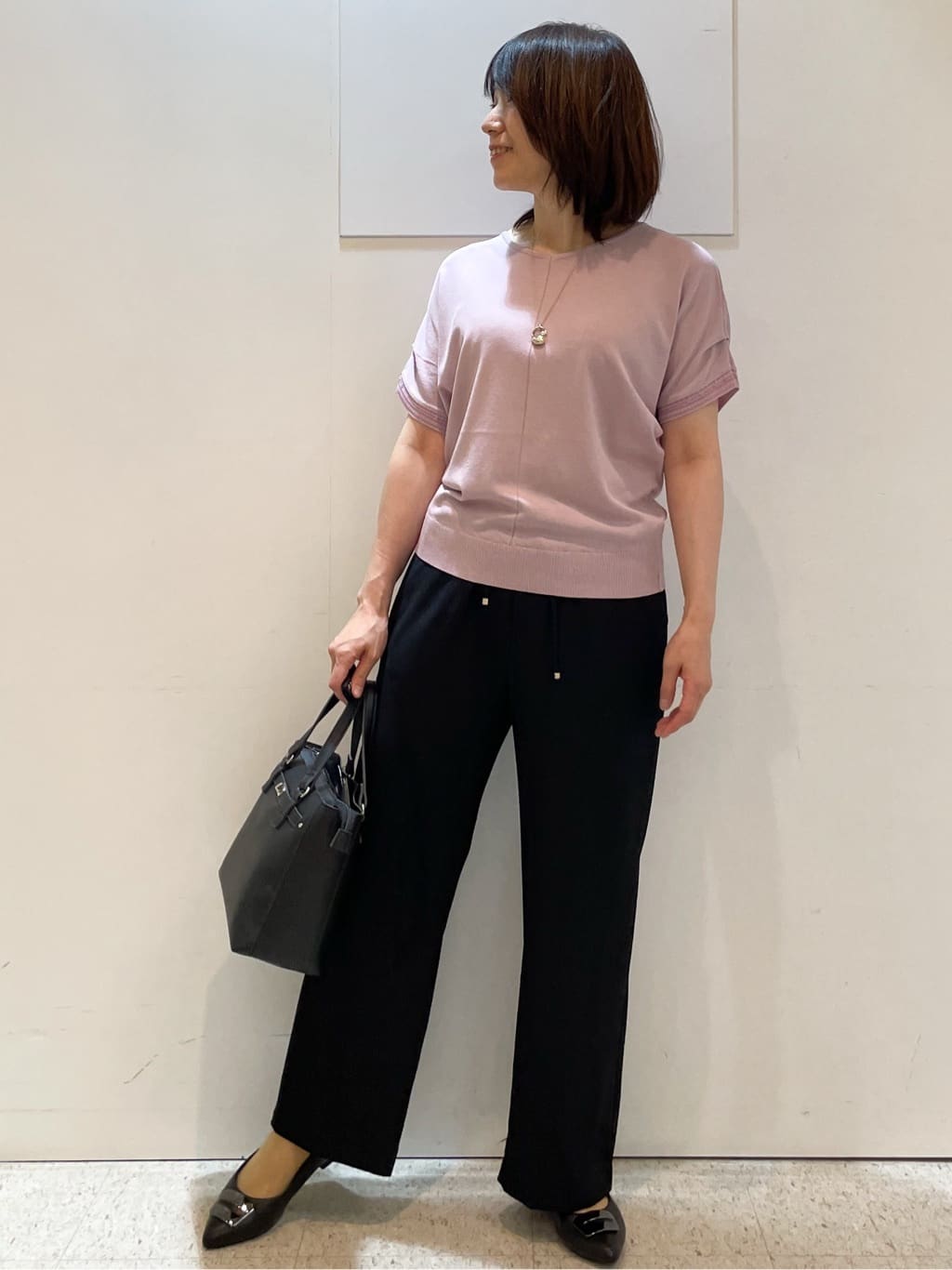 めいさんの「Reflect｜【選べる7色◎／手洗い可／二の腕カバー】半袖ニット」を使ったコーディネート