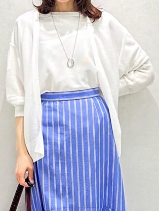 Miwaさんの「UNTITLED｜フープトップネックレス」を使ったコーディネート