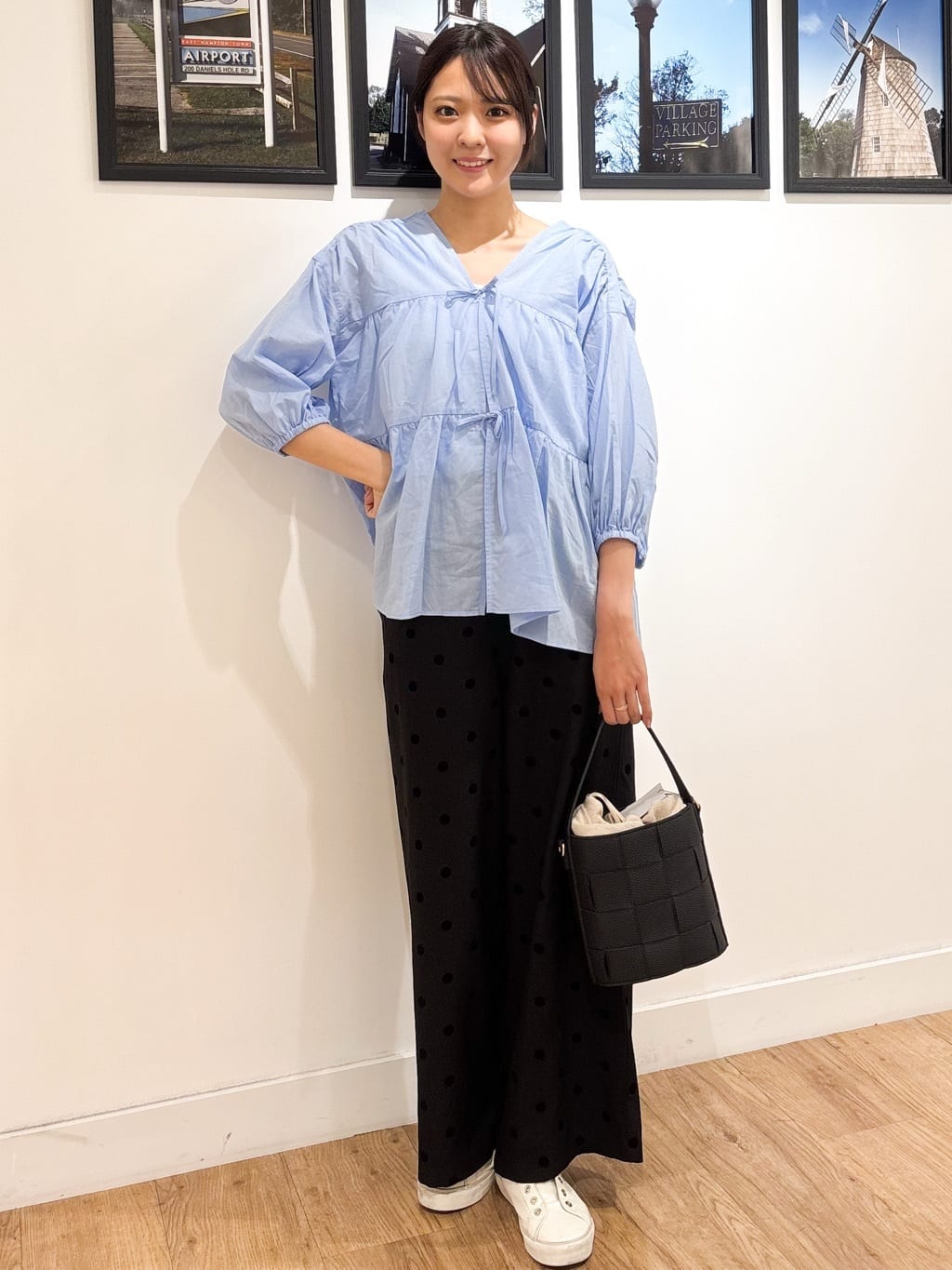 Ririkaさんの「Dessin｜【2WAY】メッシュバケツBAG」を使ったコーディネート