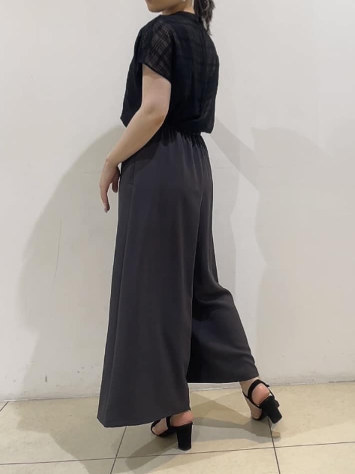 watanabeさんの「UNTITLED｜【シアー】チェックスタンドネックブラウス」を使ったコーディネート
