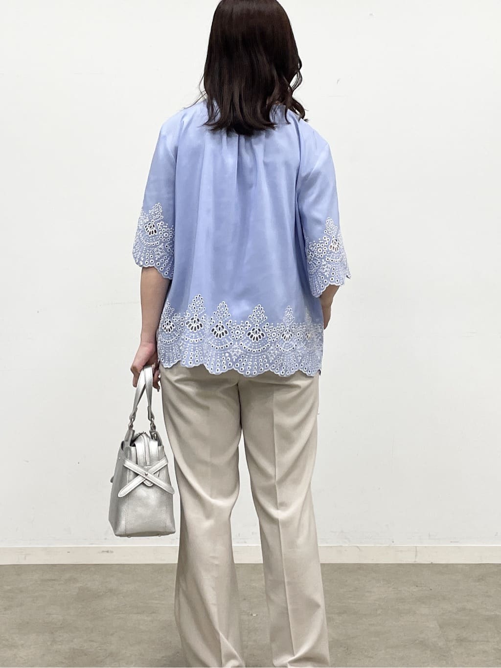 yukariさんの「Reflect｜【マシンウォッシュ可】リネンライクフレアパンツ」を使ったコーディネート