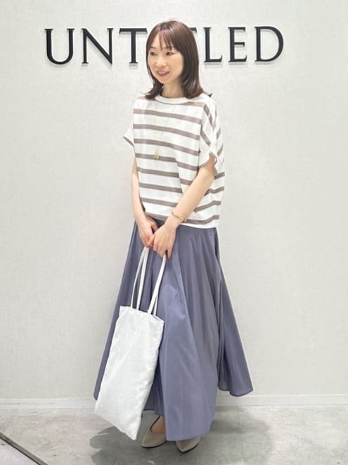 Miwaさんの「UNTITLED｜ライトダブルリングネックレス」を使ったコーディネート