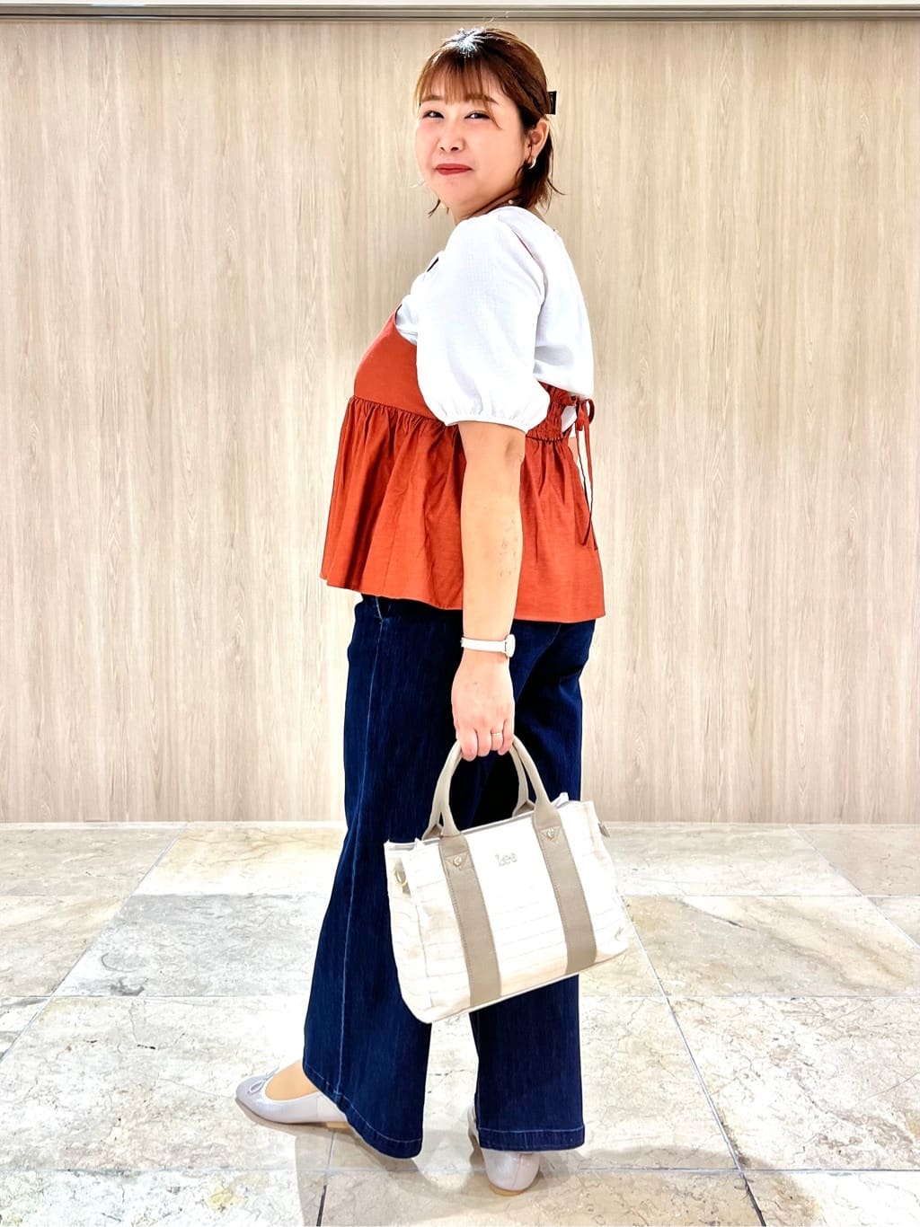 ARISAさんの「grove｜最終お値下げ！！【人間工学】つつまれフィットバレエシューズ （抗菌防臭加工裏地使用）」を使ったコーディネート