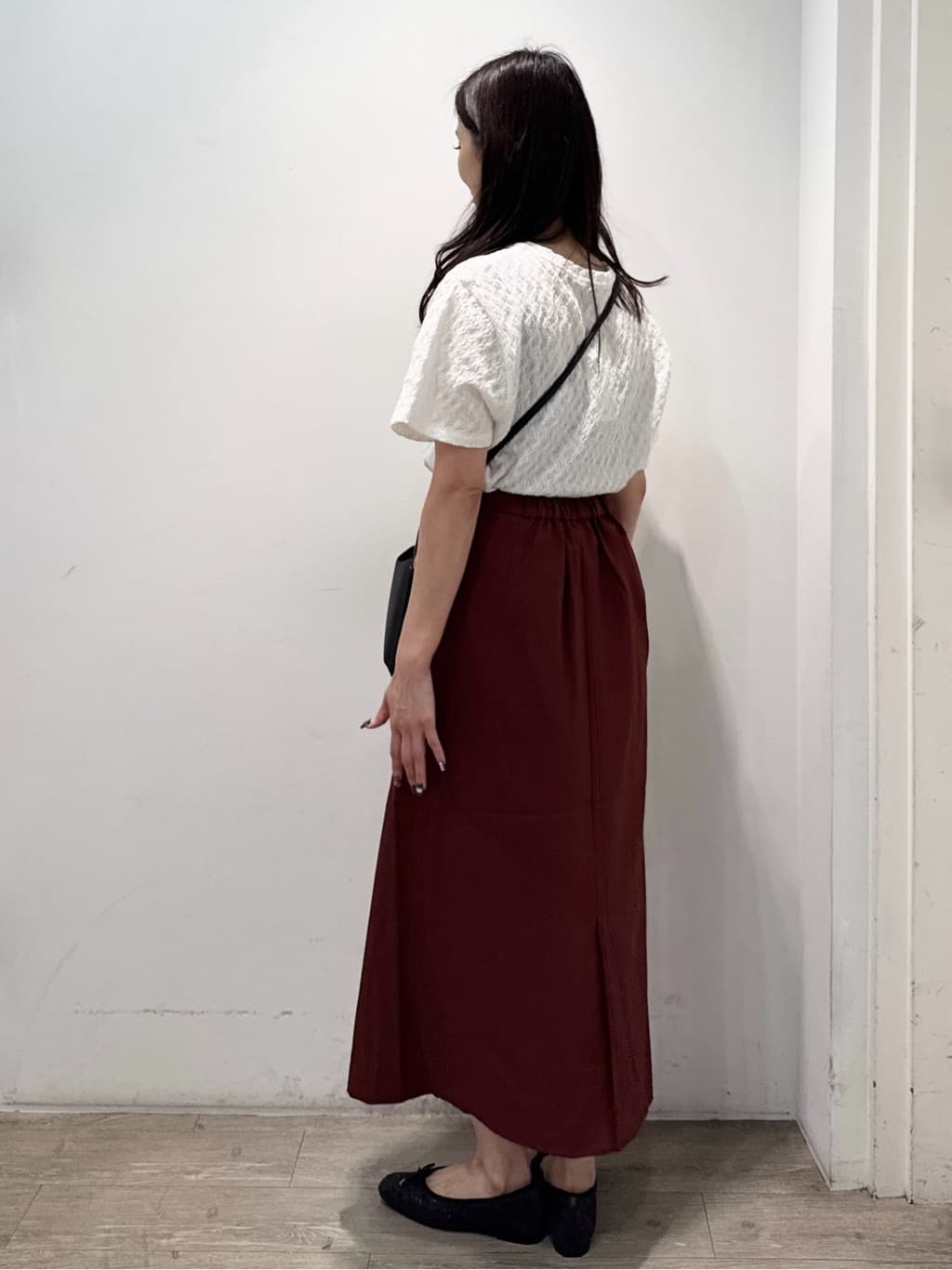 yuicciさんの「OPAQUE.CLIP｜ふくれジャカードトップス【洗濯機洗い可】」を使ったコーディネート
