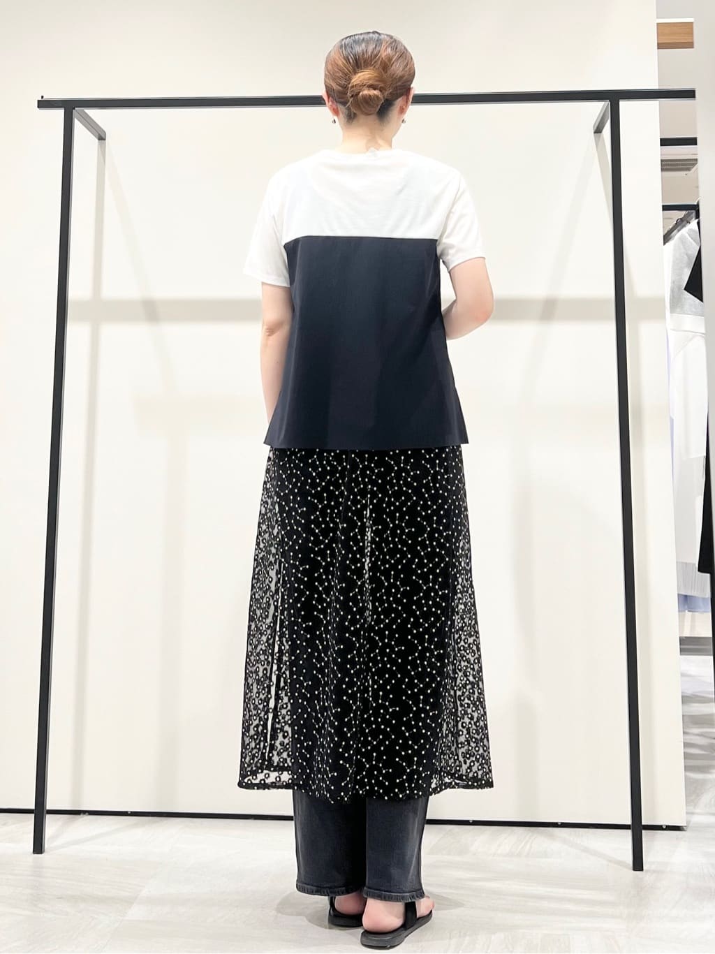 T.Kさんの「INDIVI｜【洗える】ビスチェレイヤード風トップス」を使ったコーディネート