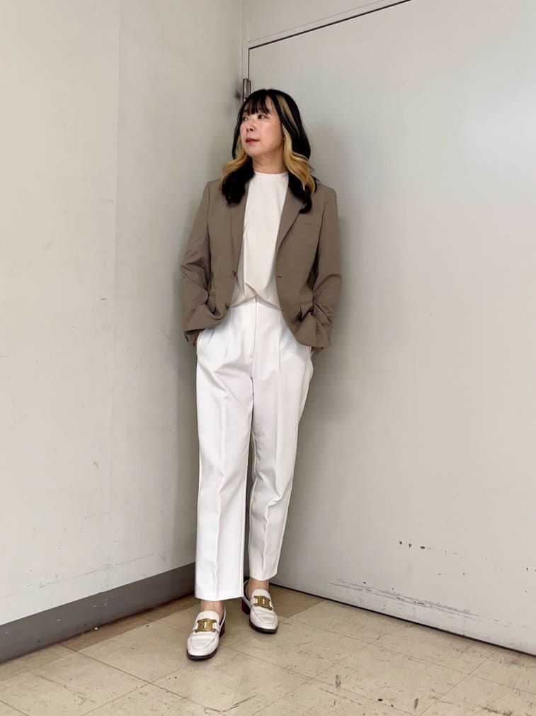 iwさんの「TAKEO KIKUCHI｜【COOL CITY WEAR】アーバンクール ジャケット /接触冷感・吸水速乾」を使ったコーディネート