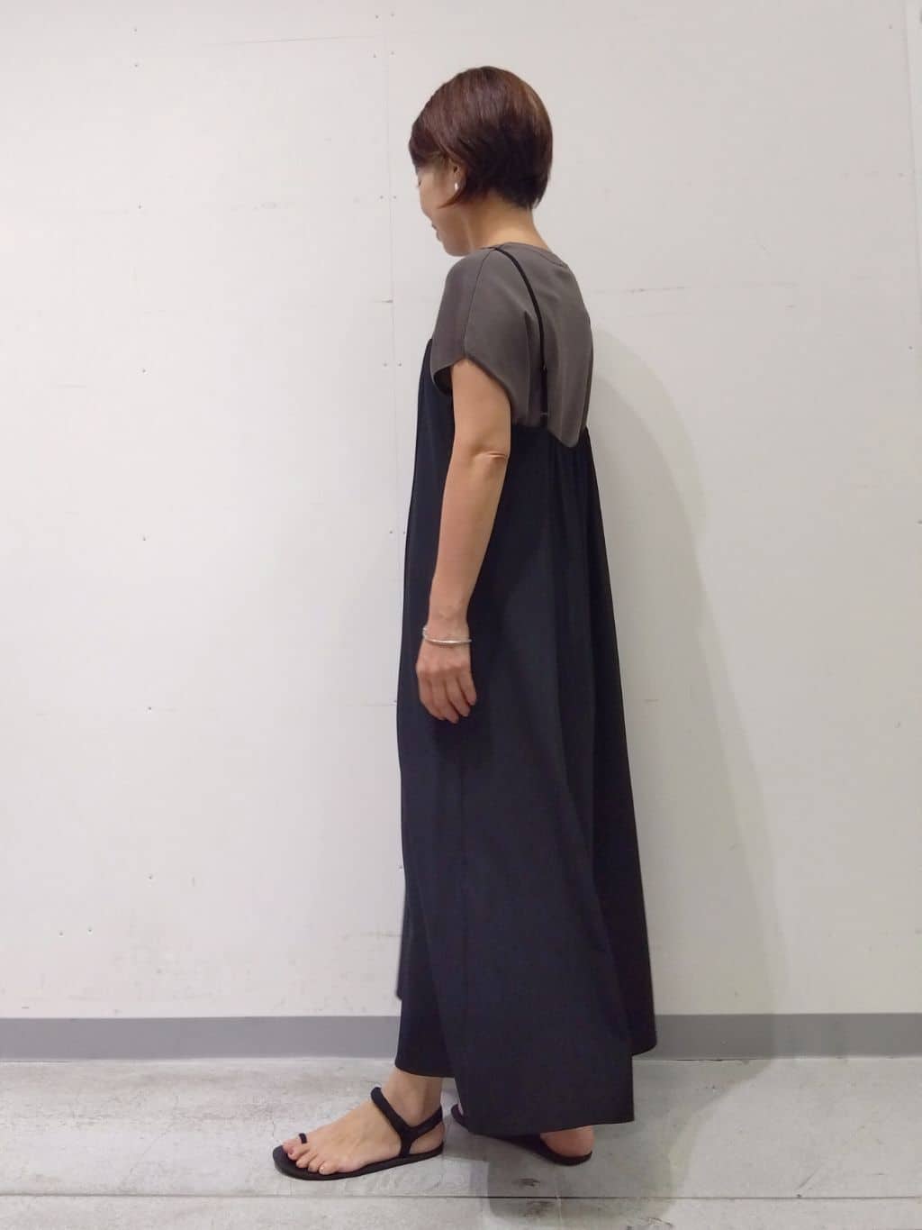 Kさんの「INDIVI｜【UVケア】エアリージョーゼット キャミワンピース」を使ったコーディネート