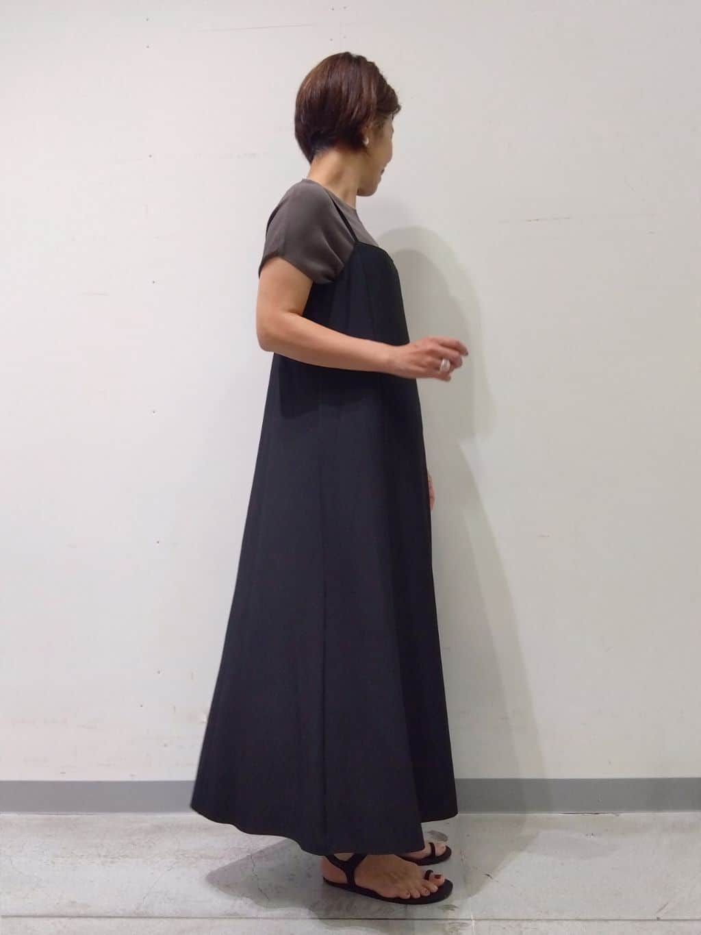 Kさんの「INDIVI｜【UVケア】エアリージョーゼット キャミワンピース」を使ったコーディネート