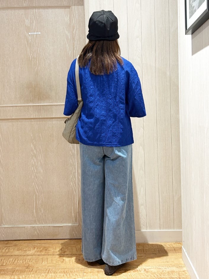 yukaさんの「SHOO･LA･RUE｜【5分袖】大人の魅力を惹きたてる レースカットソー」を使ったコーディネート