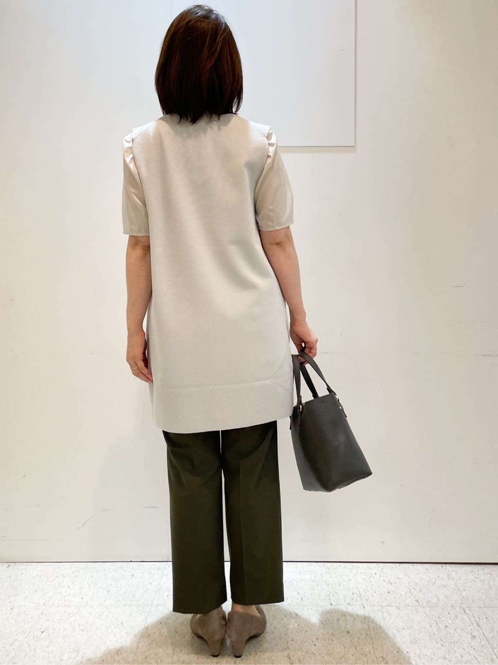 めいさんの「Reflect｜【すっきり見え！長め丈】ピンタックデザインチュニックブラウス」を使ったコーディネート