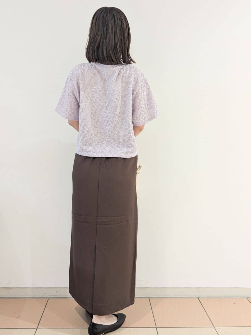 Miさんの「OPAQUE.CLIP｜ふくれジャカードトップス【洗濯機洗い可】」を使ったコーディネート