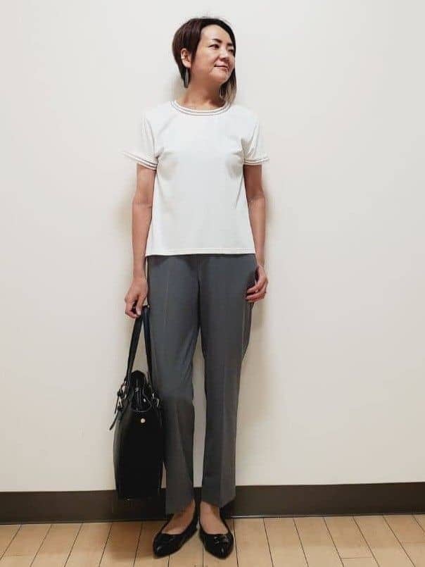 yuuさんの「Reflect｜【私のパンツ／手洗い可】ベーシックテーパードパンツ」を使ったコーディネート