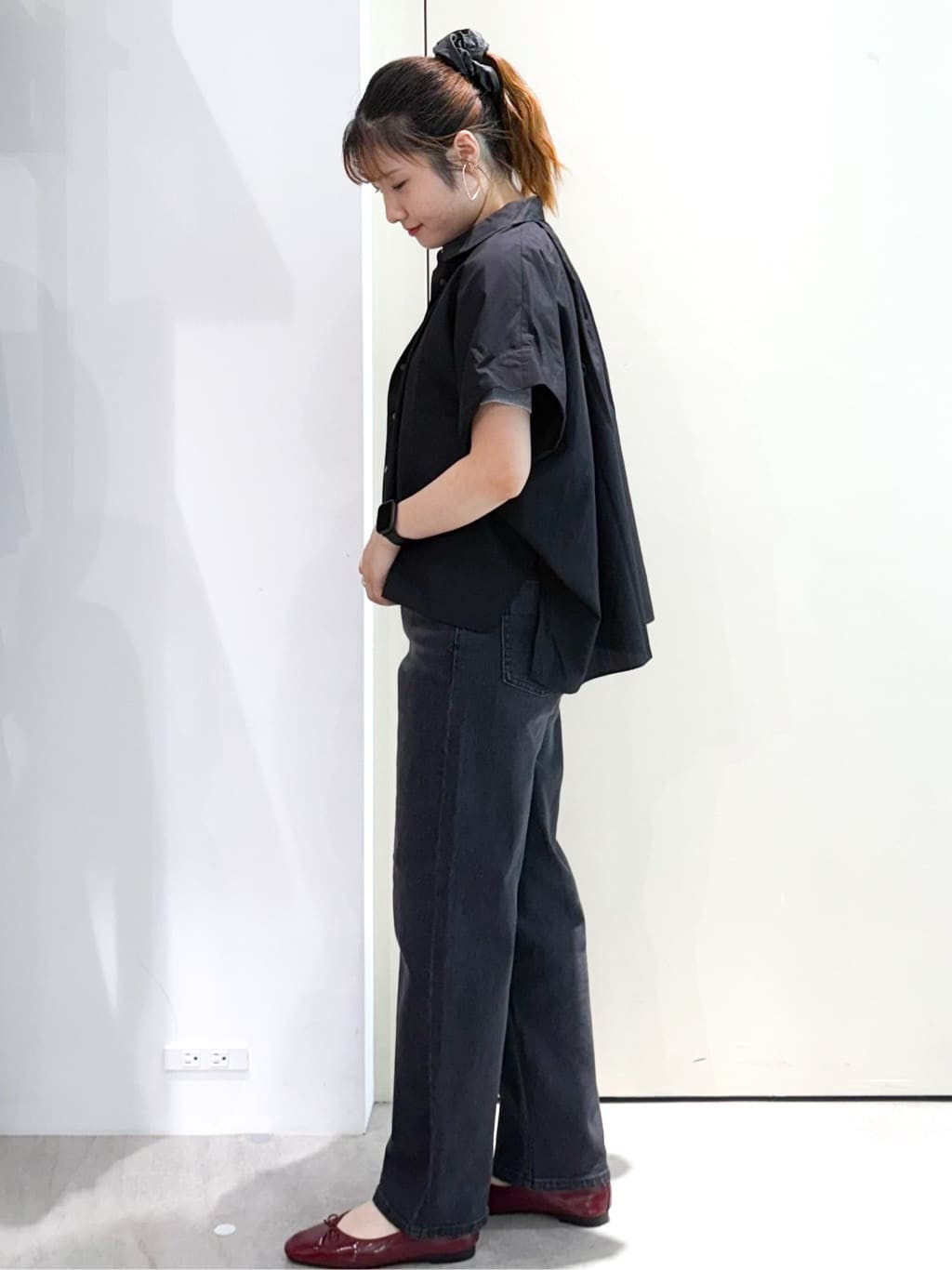 sayaさんの「OPAQUE.CLIP｜《andGIRL掲載》リラクシーシャツ【洗濯機洗い可】」を使ったコーディネート