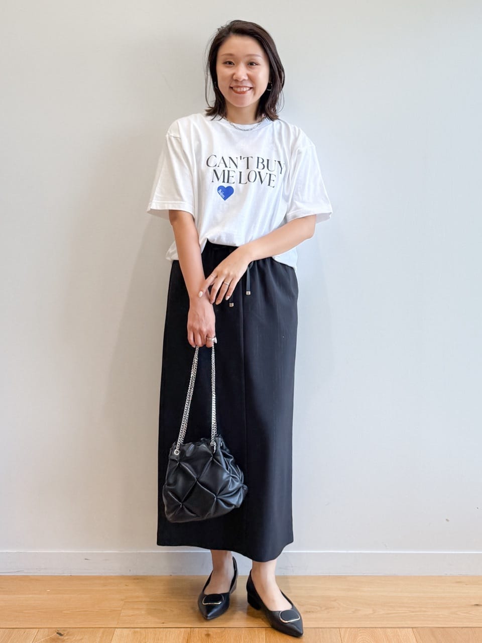 yuka.aさんの「OPAQUE.CLIP｜ロックTシャツ別注アソート【GREEN DAY／METALLICA／THE BEATLES】」を使ったコーディネート