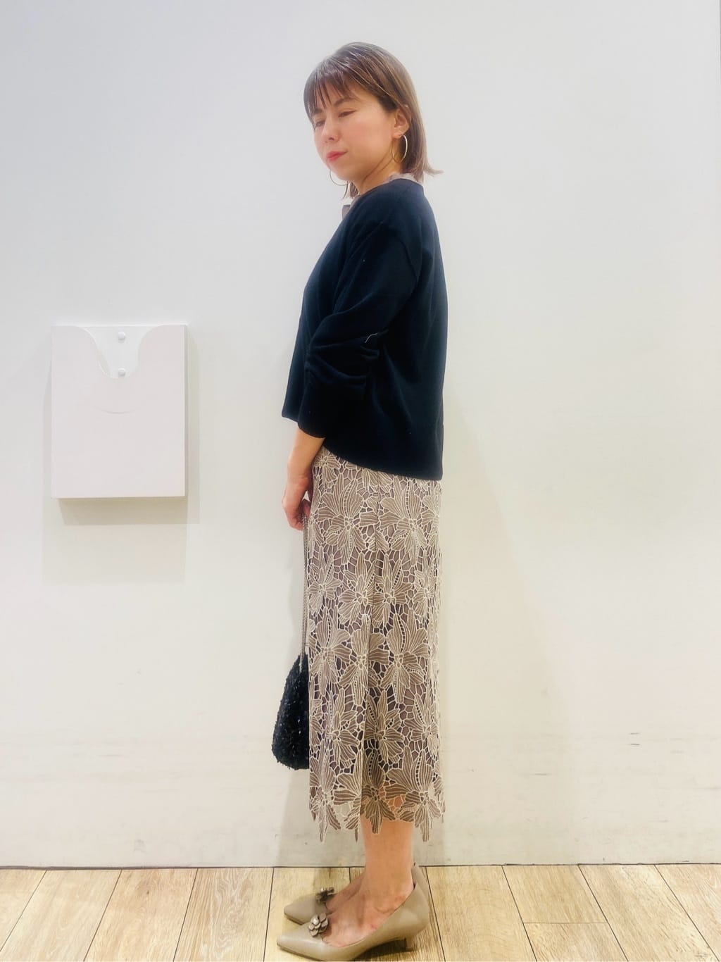 YUKOさんの「index｜《5色展開》コンパクトショートカーディガン【洗濯機洗い可】」を使ったコーディネート