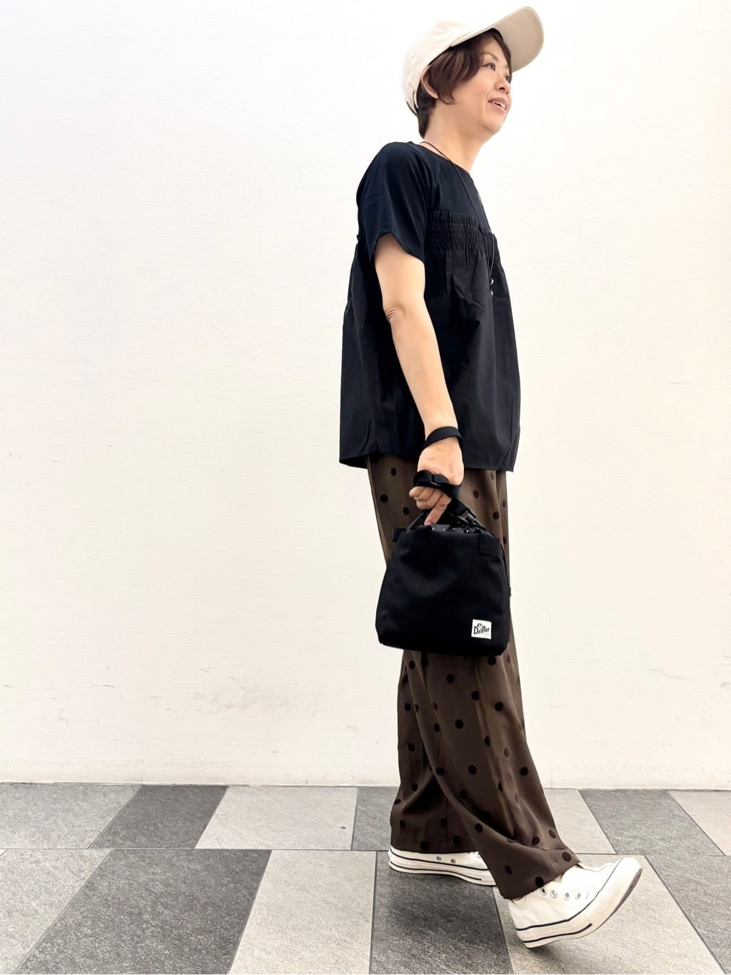 Haruさんの「Dessin｜【ユニセックス】ロングバイザーキャップ」を使ったコーディネート