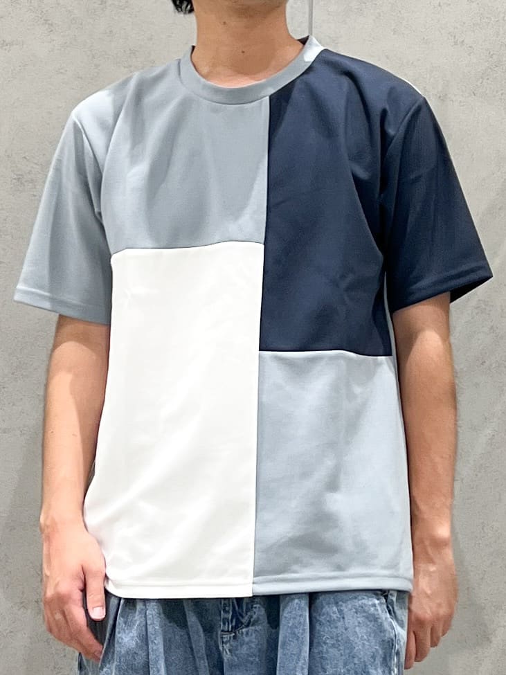 SHI-MAさんの「THE SHOP TK｜ツイルブロッキング 半袖Tシャツ 洗濯機OK」を使ったコーディネート