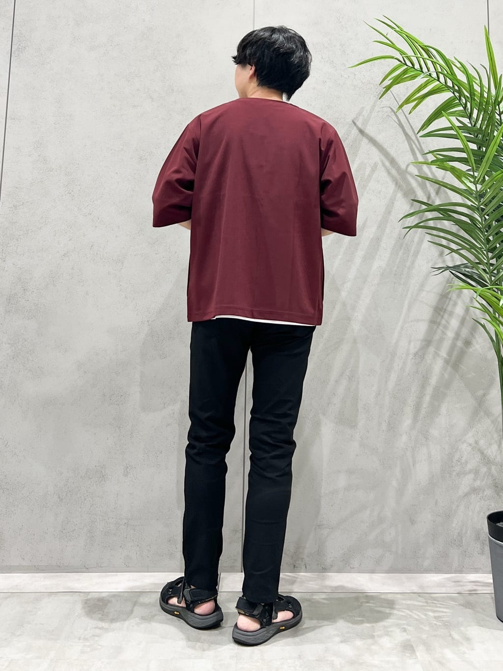 SHI-MAさんの「THE SHOP TK｜五分袖カーディガン+半袖Tシャツセットアイテム 洗濯機OK」を使ったコーディネート